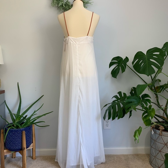 NWT Ethereal Maxi Dress, Renaissance Festival, White spring fairy gown goddess - Picture 5 of 9